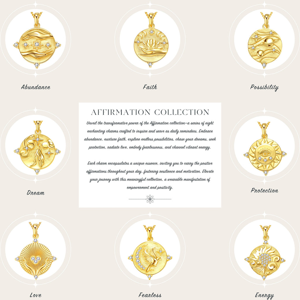 Energy Pendant Necklace Sterling Silver