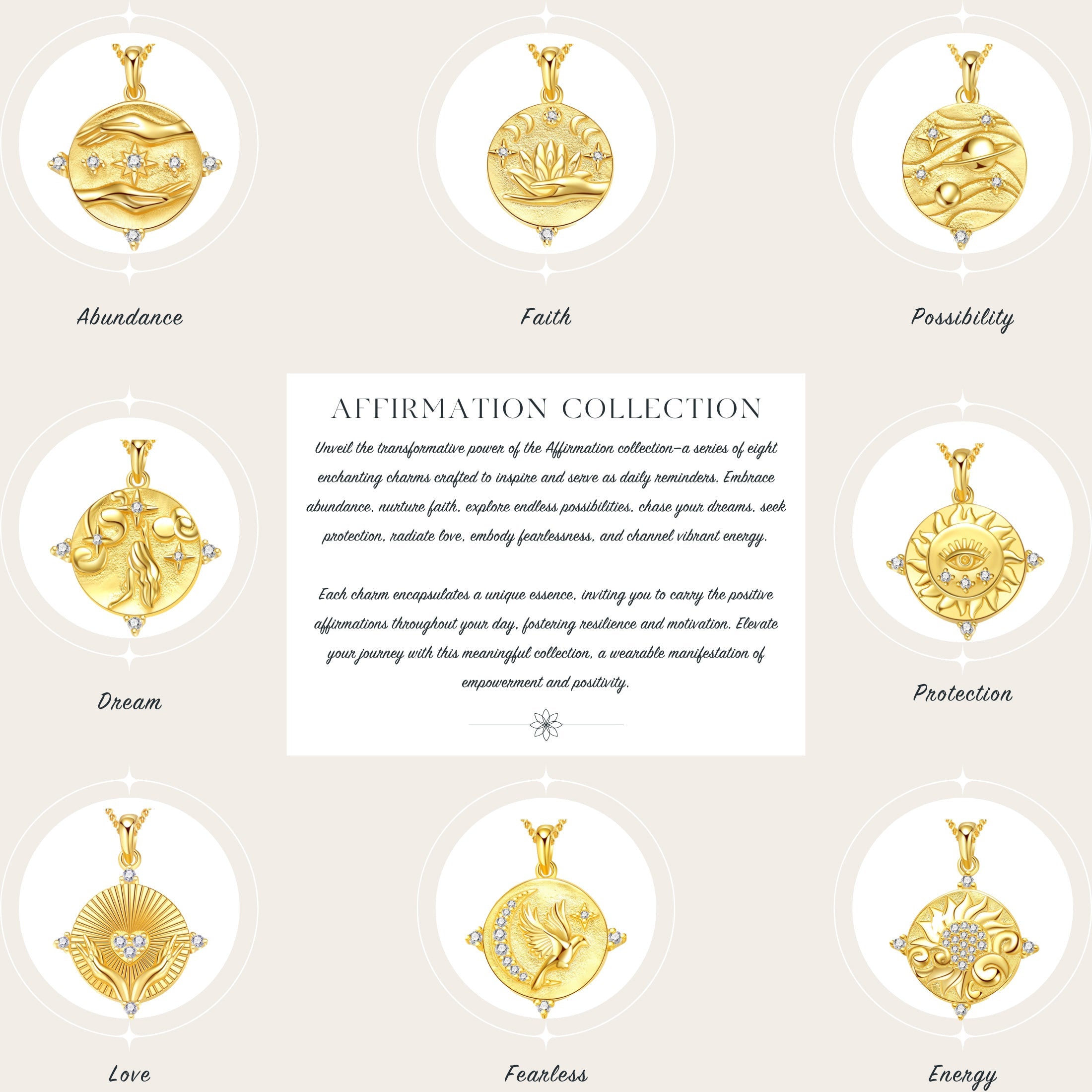 Energy Pendant Necklace Sterling Silver