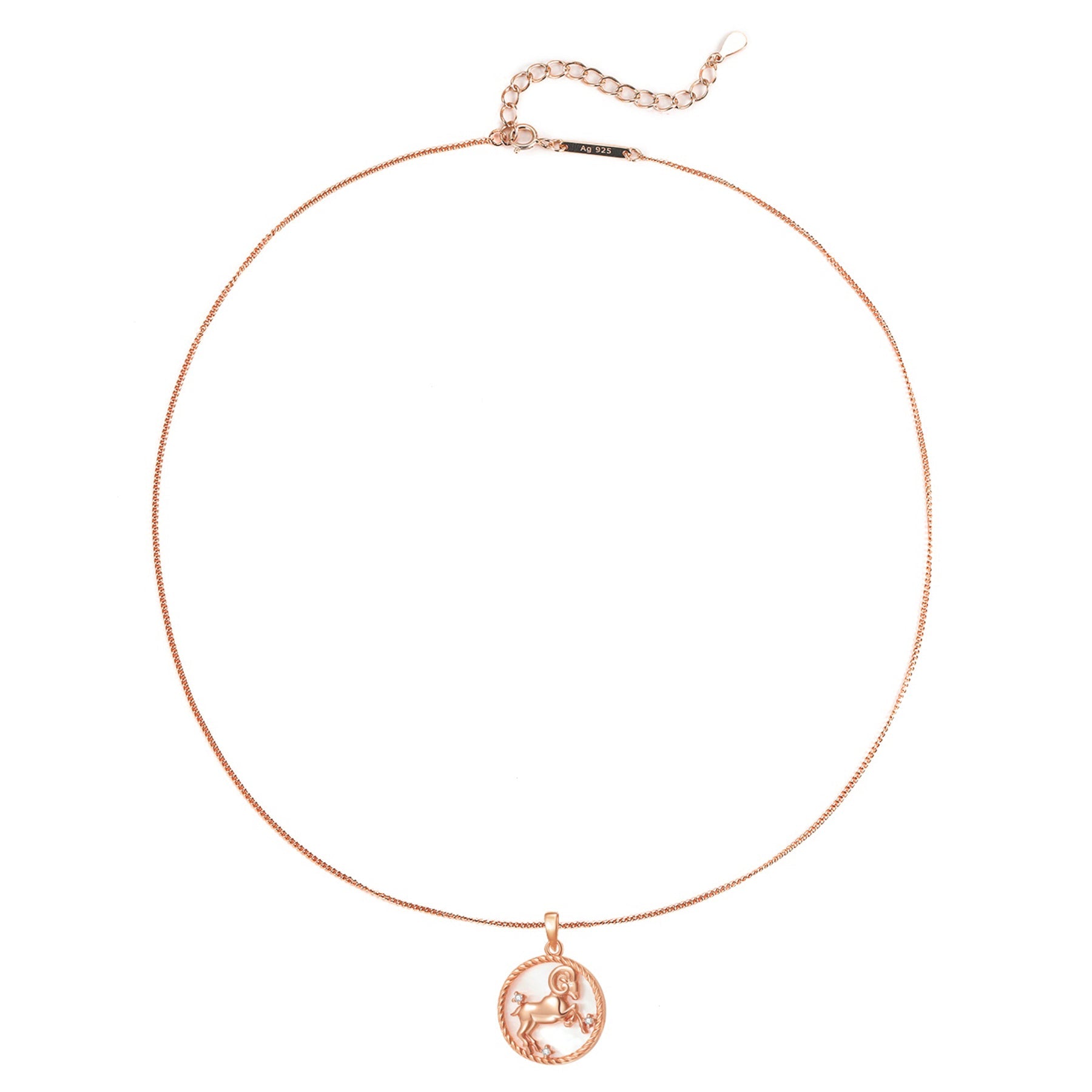 Aries Zodiac Pendant Necklace