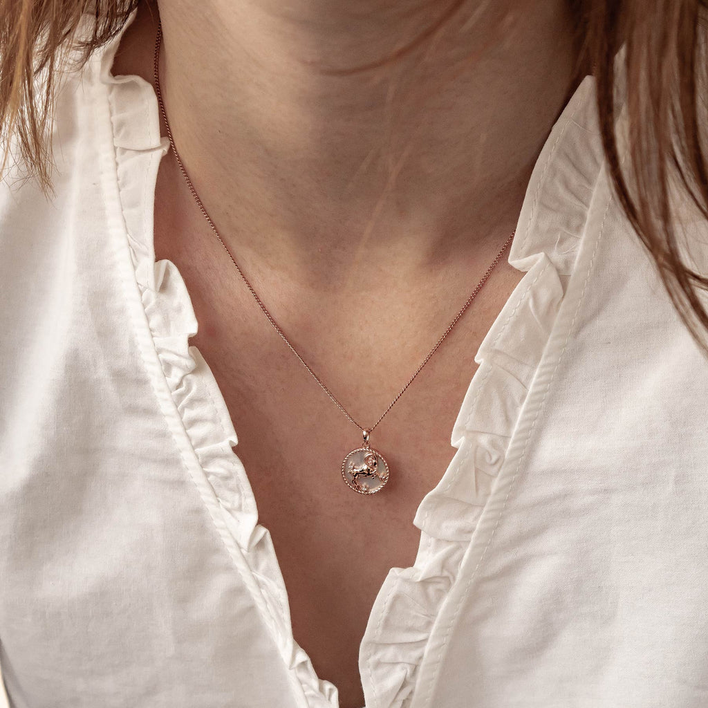 Aries Zodiac Pendant Necklace