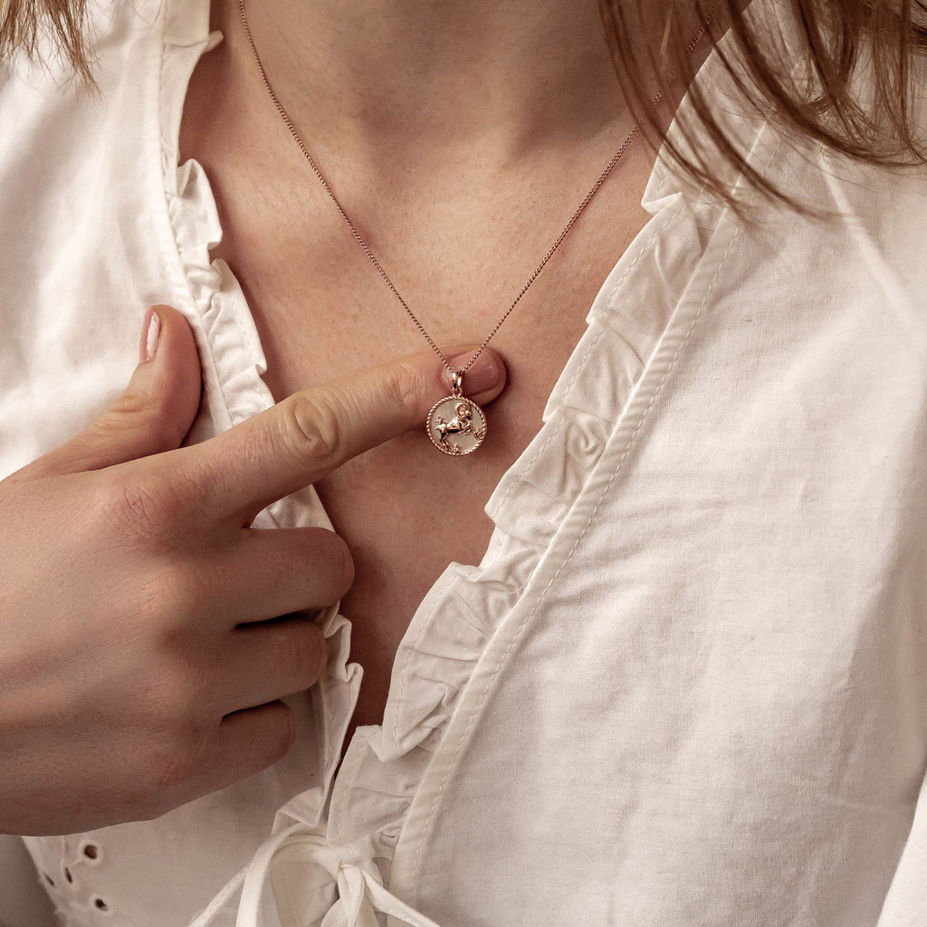 Aries Zodiac Pendant Necklace