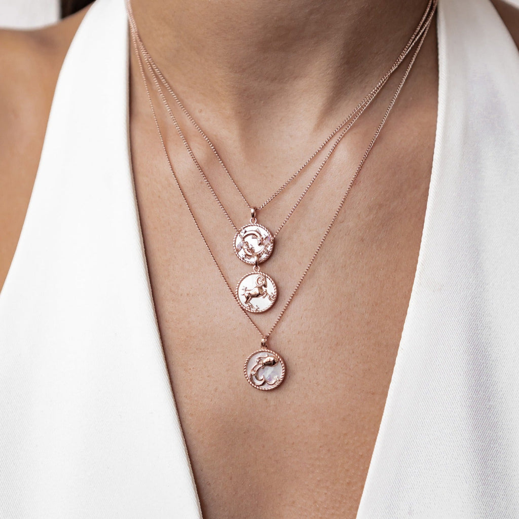 Aries Zodiac Pendant Necklace