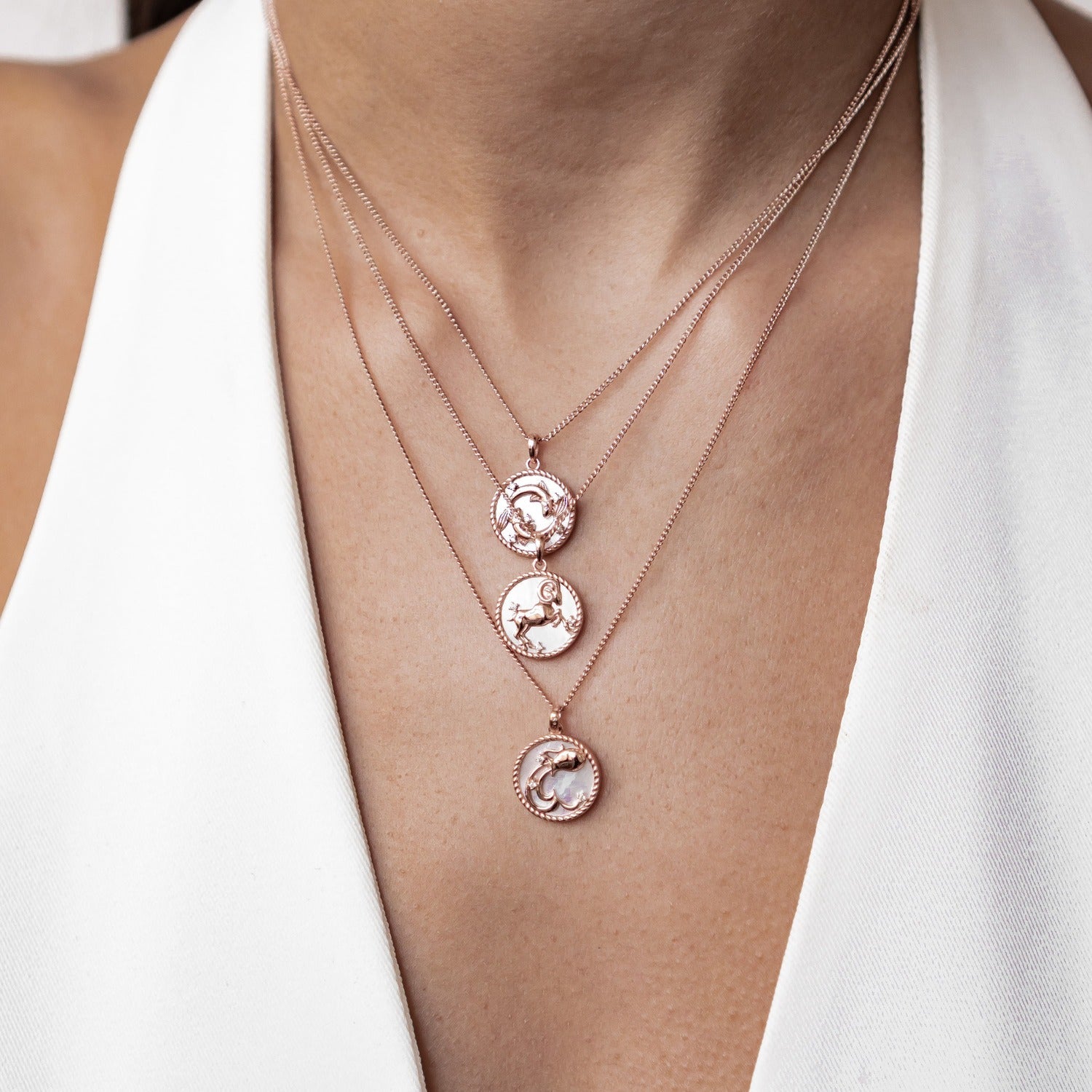 Aries Zodiac Pendant Necklace