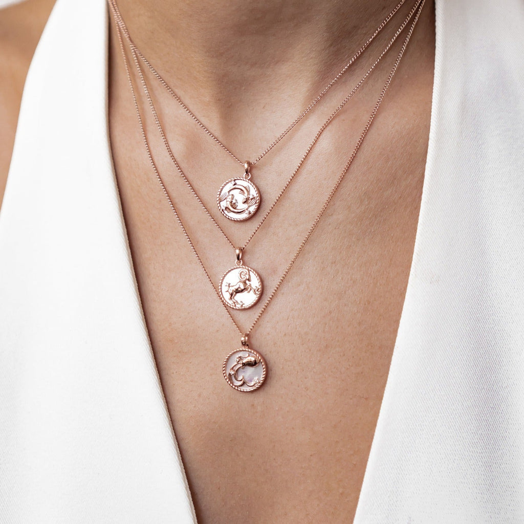 Aries Zodiac Pendant Necklace