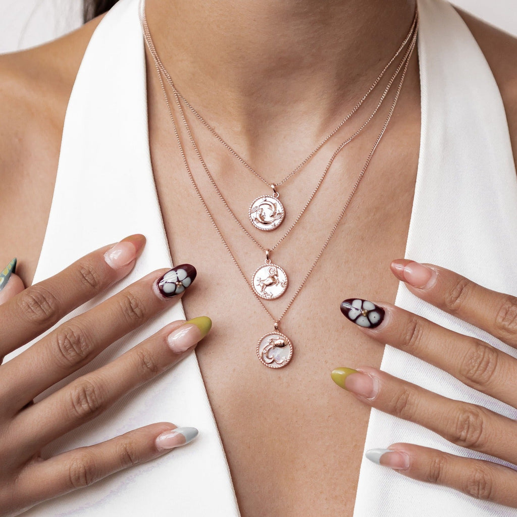 Aries Zodiac Pendant Necklace