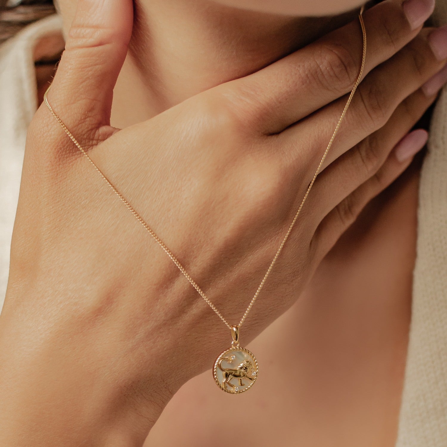 Leo Zodiac Pendant Necklace