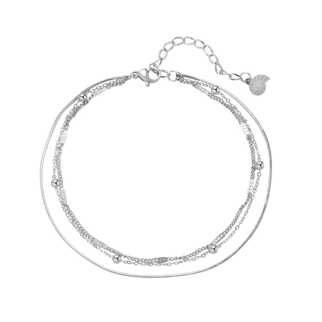 Classic Trio Chain Anklet Waterproof
