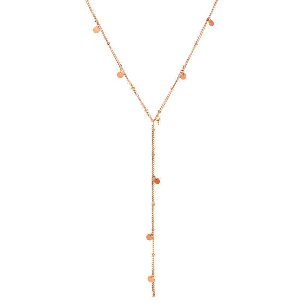 Coin Y Lariat Necklace Waterproof