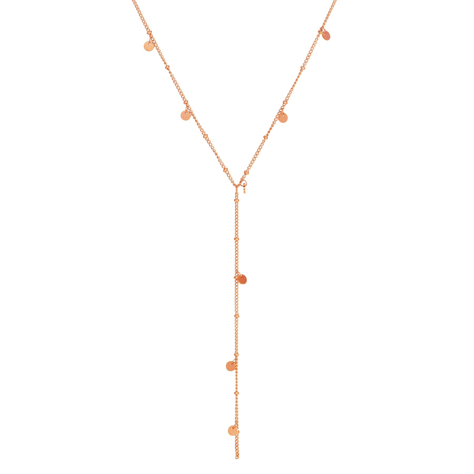 Coin Y Lariat Necklace Waterproof