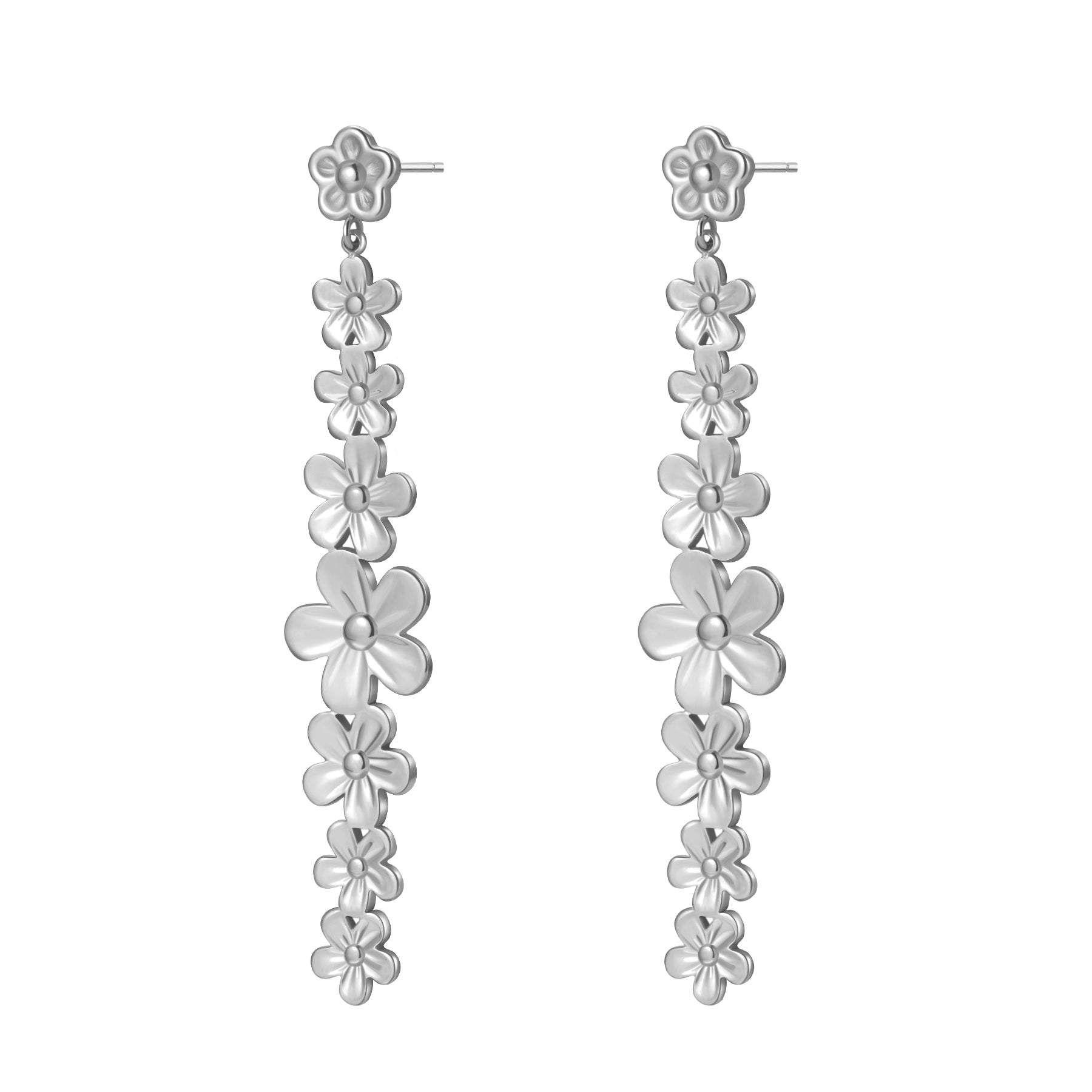 Daisy Cascade Drop Earrings Waterproof