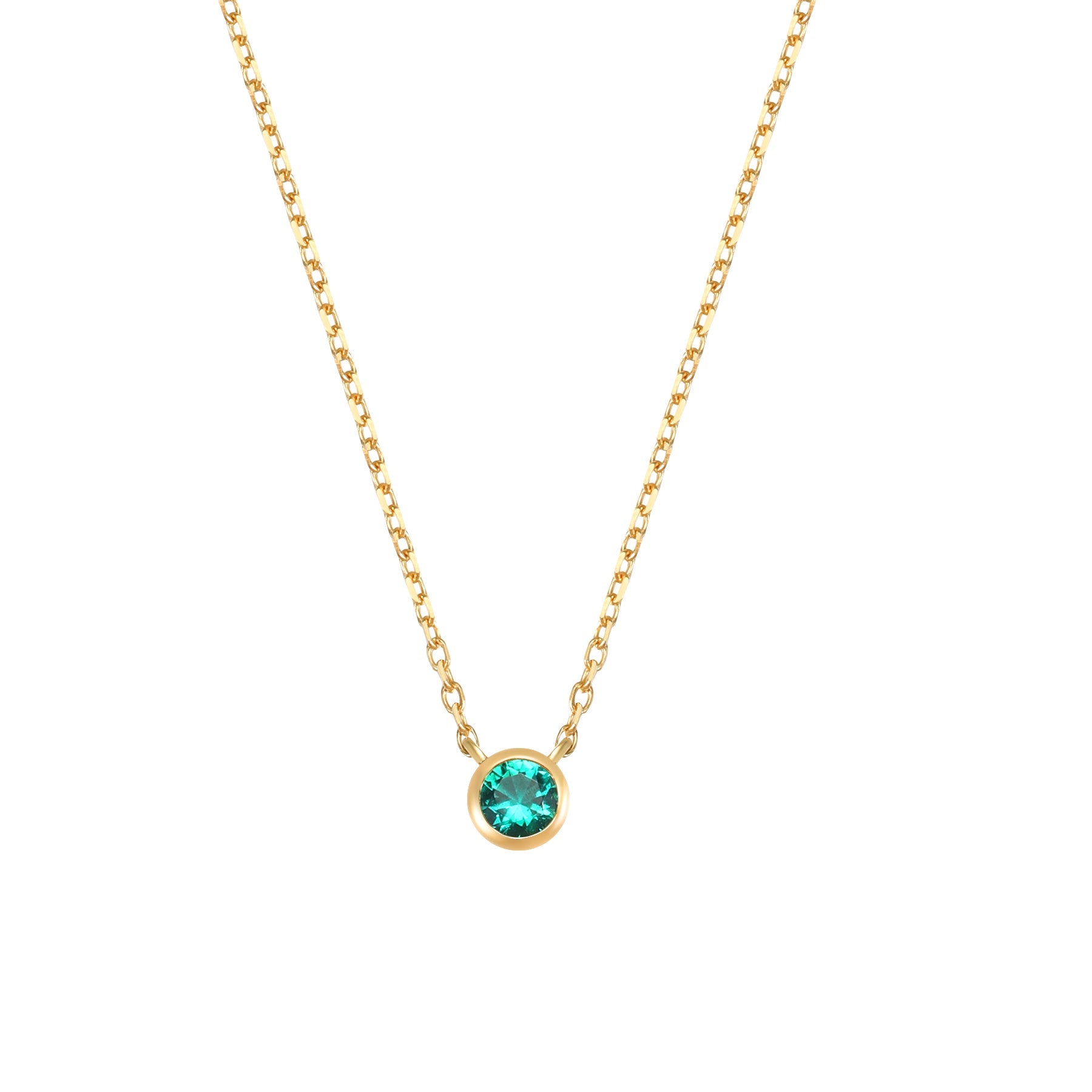 Evergreen Soul 14K Gold Emerald Necklace