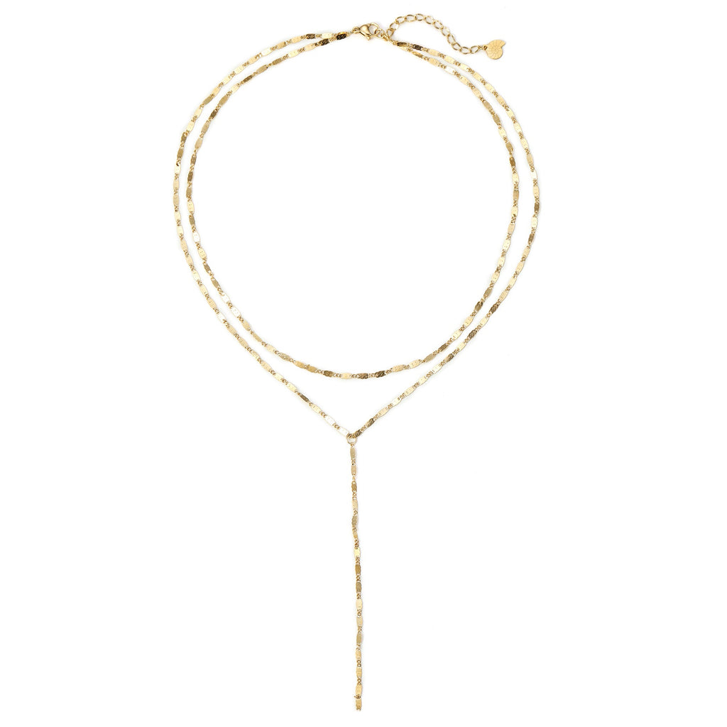 Layered Y Chain Necklace Waterproof