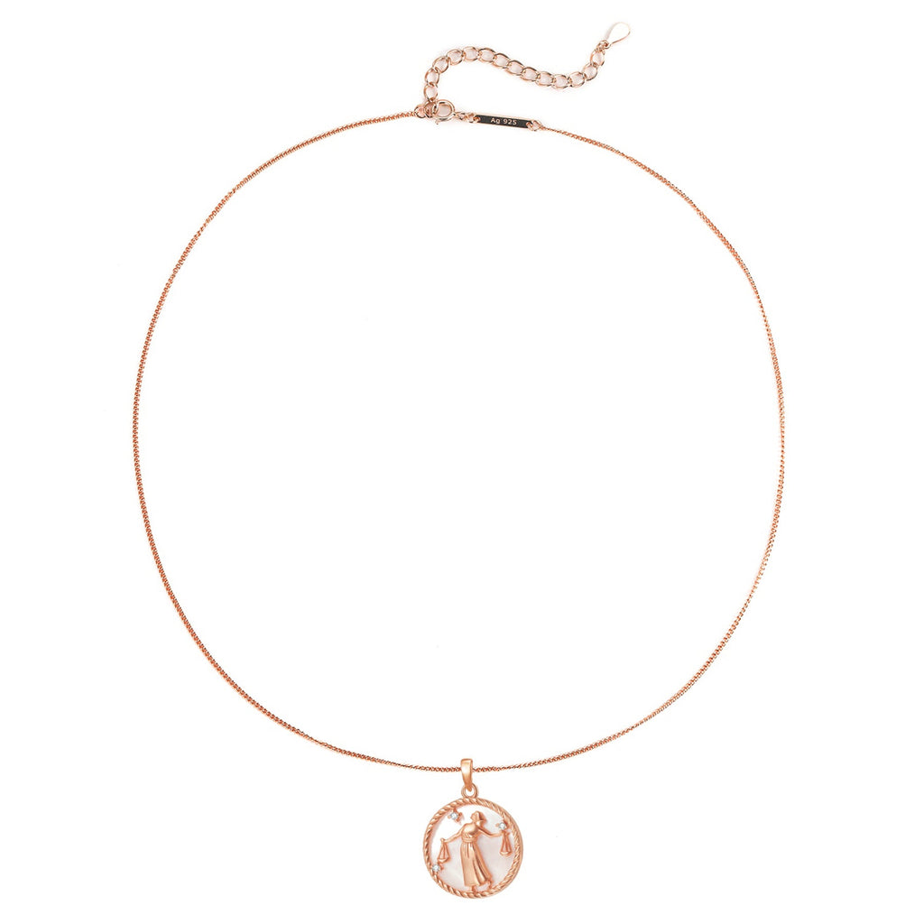 Libra Zodiac Pendant Necklace