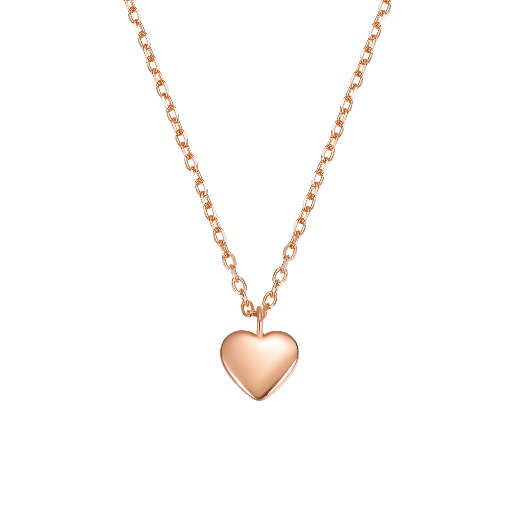 Love Heart Necklace Sterling Silver