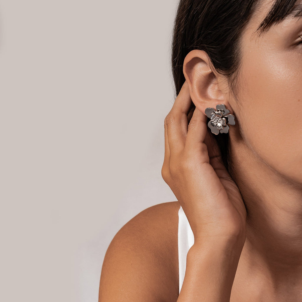 Petal Blossom Statement Earrings Waterproof