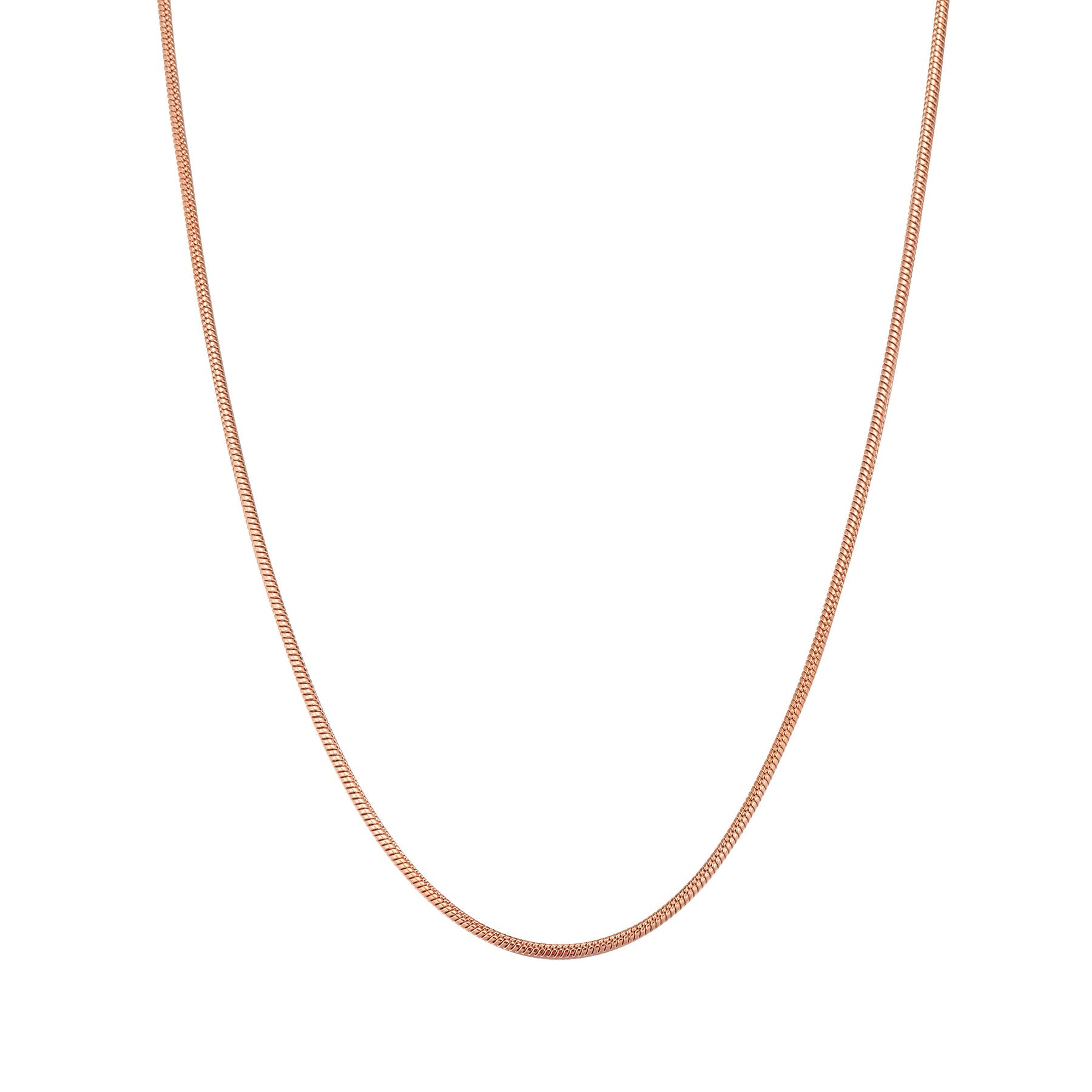 Round Snake Chain Necklace Waterproof 55-60cm