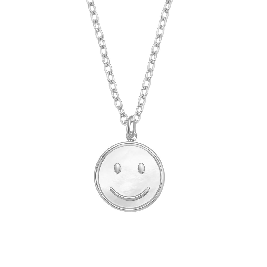 Shell Smiley Pendant Necklace Waterproof