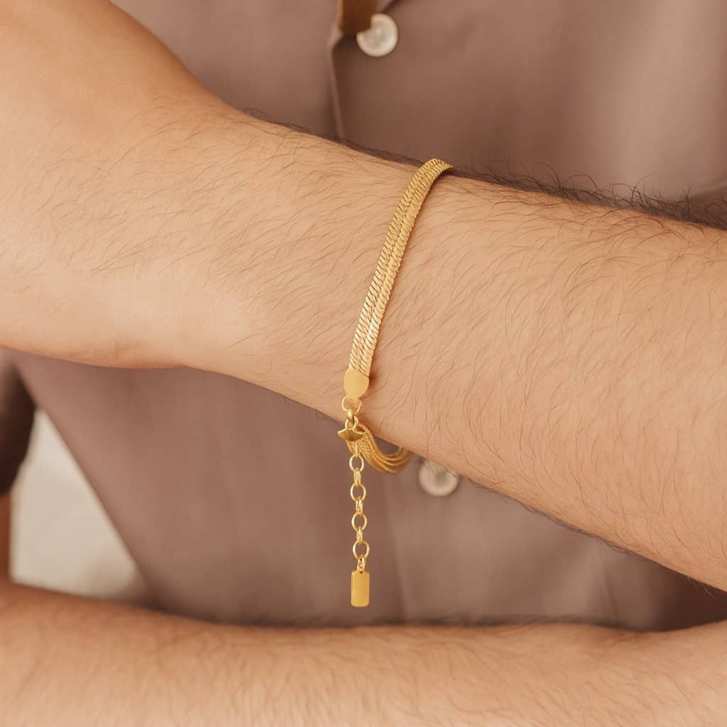 Snake Chain Bracelet Waterproof 18-23cm