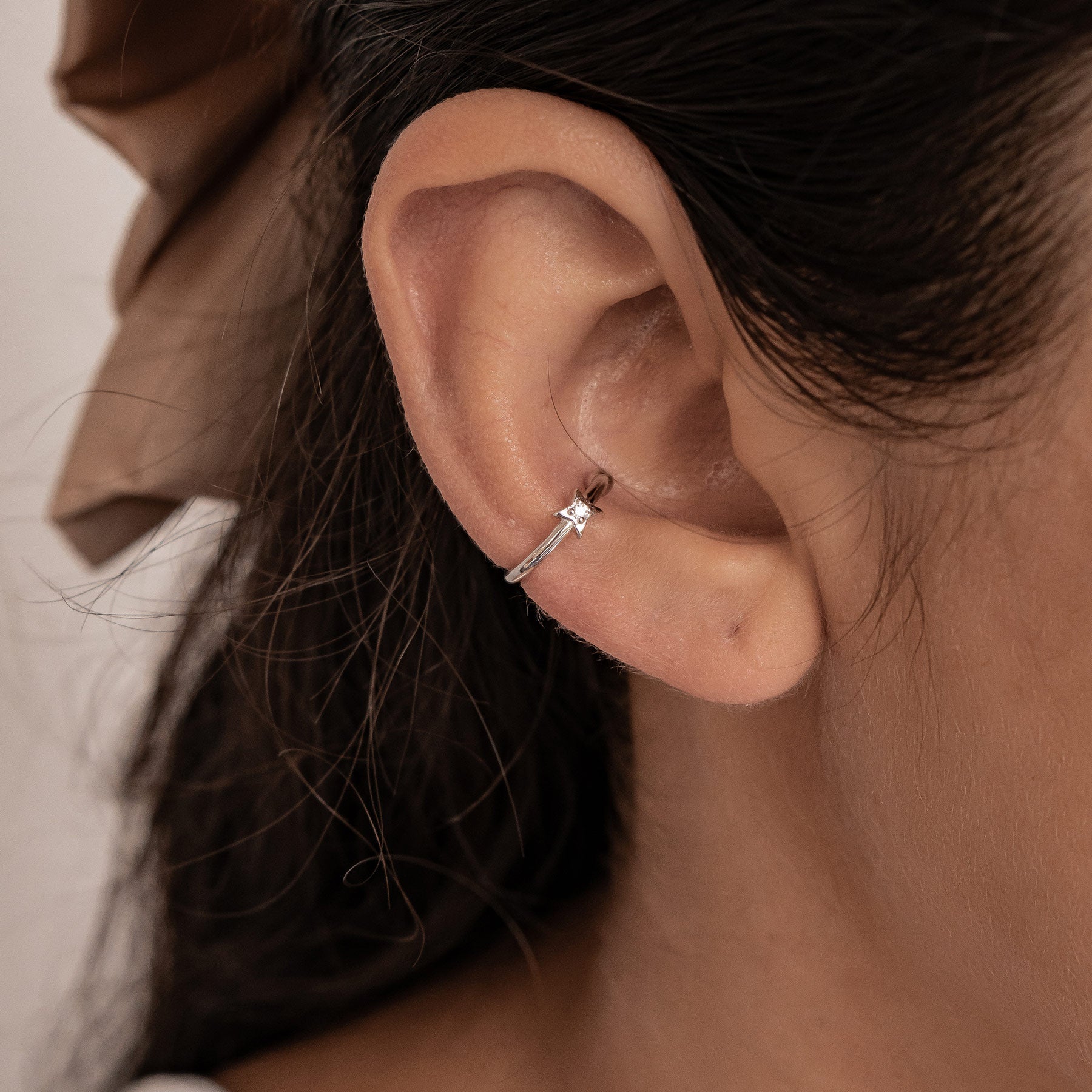 Star Ear Cuff Sterling Silver
