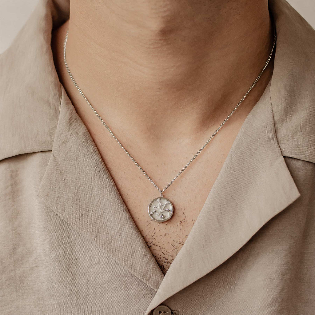 Virgo Star Constellation Necklace
