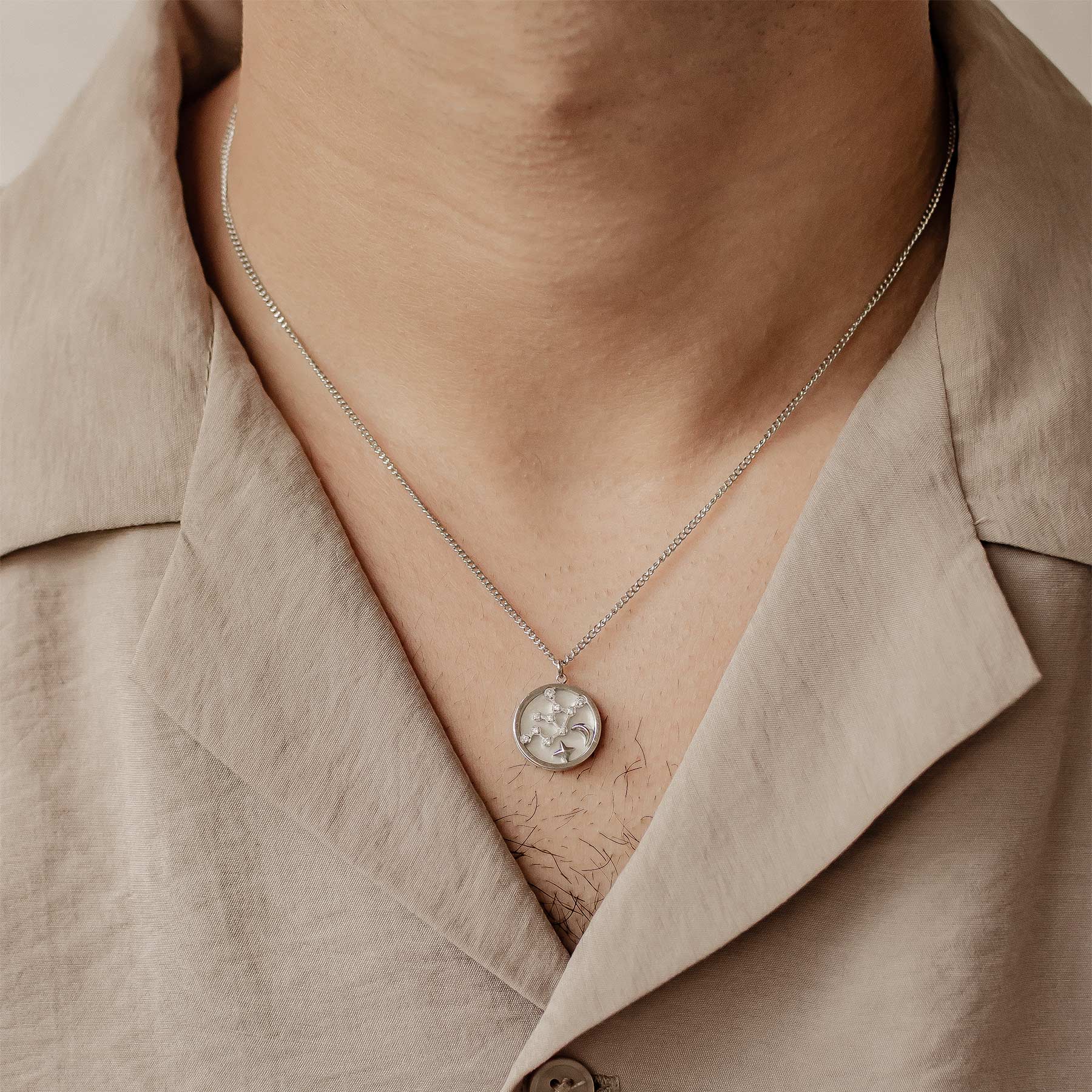 Virgo Star Constellation Necklace