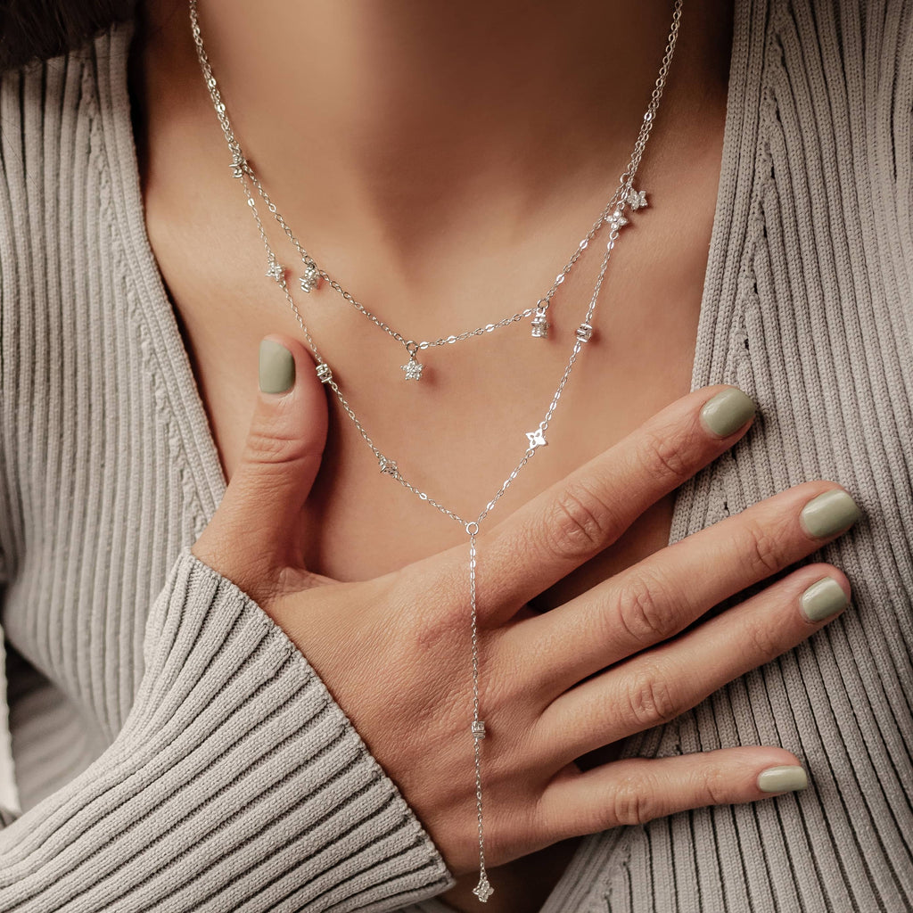 Bloom Necklace Set Sterling Silver