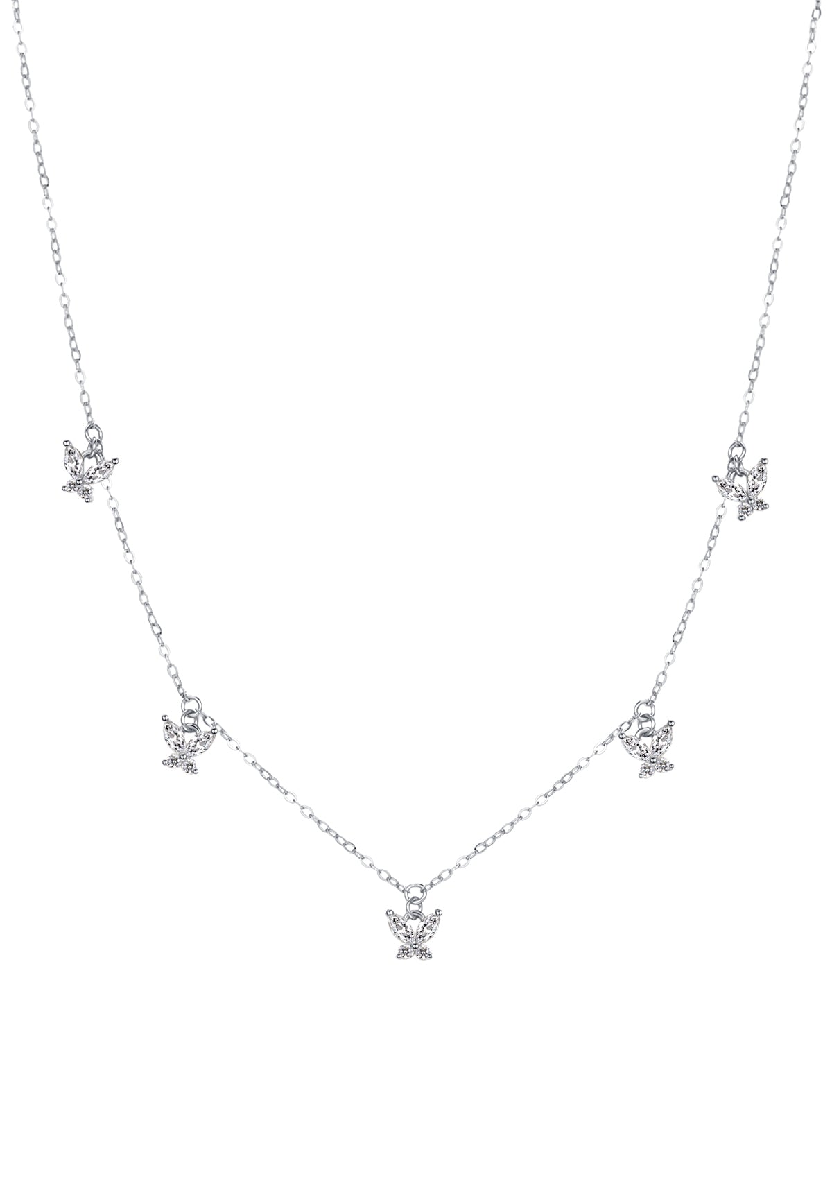 Butterfly Pendant Necklaces Sterling Silver