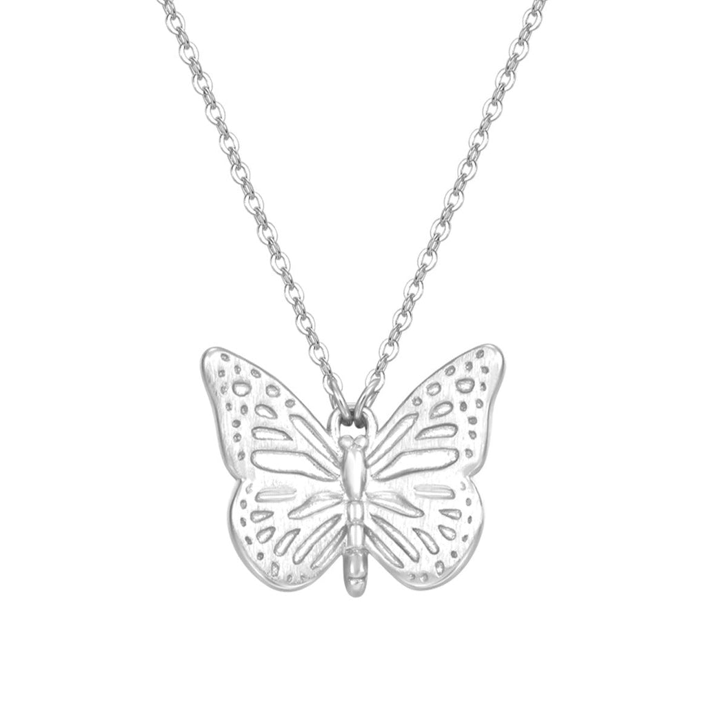 Butterfly Pendant Necklaces Sterling Silver