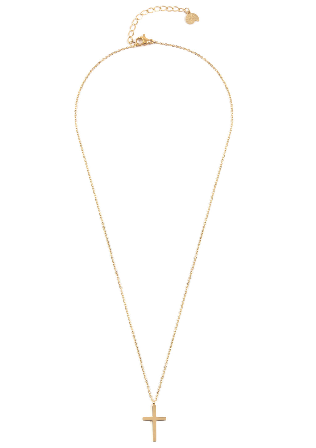 Cross Pendant Necklace Gold