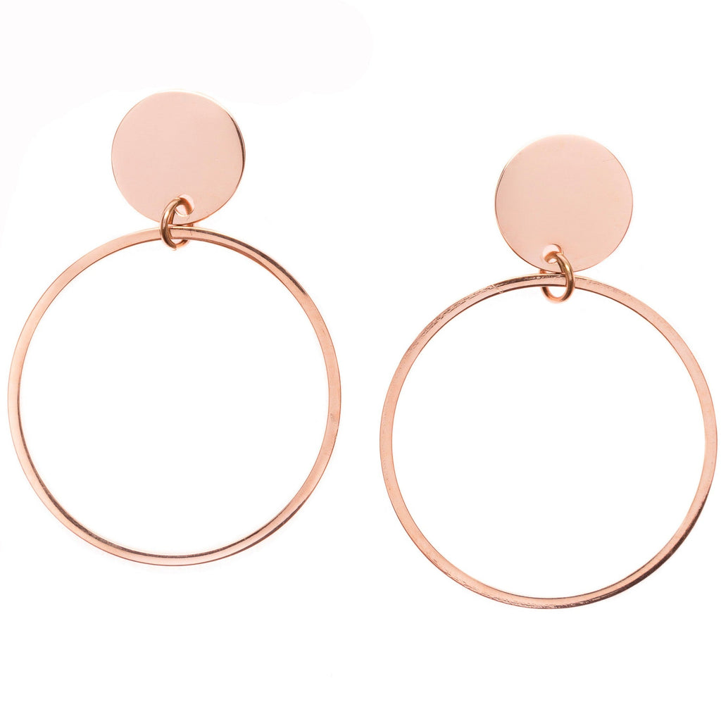 Delicate Circle Hoop Earrings