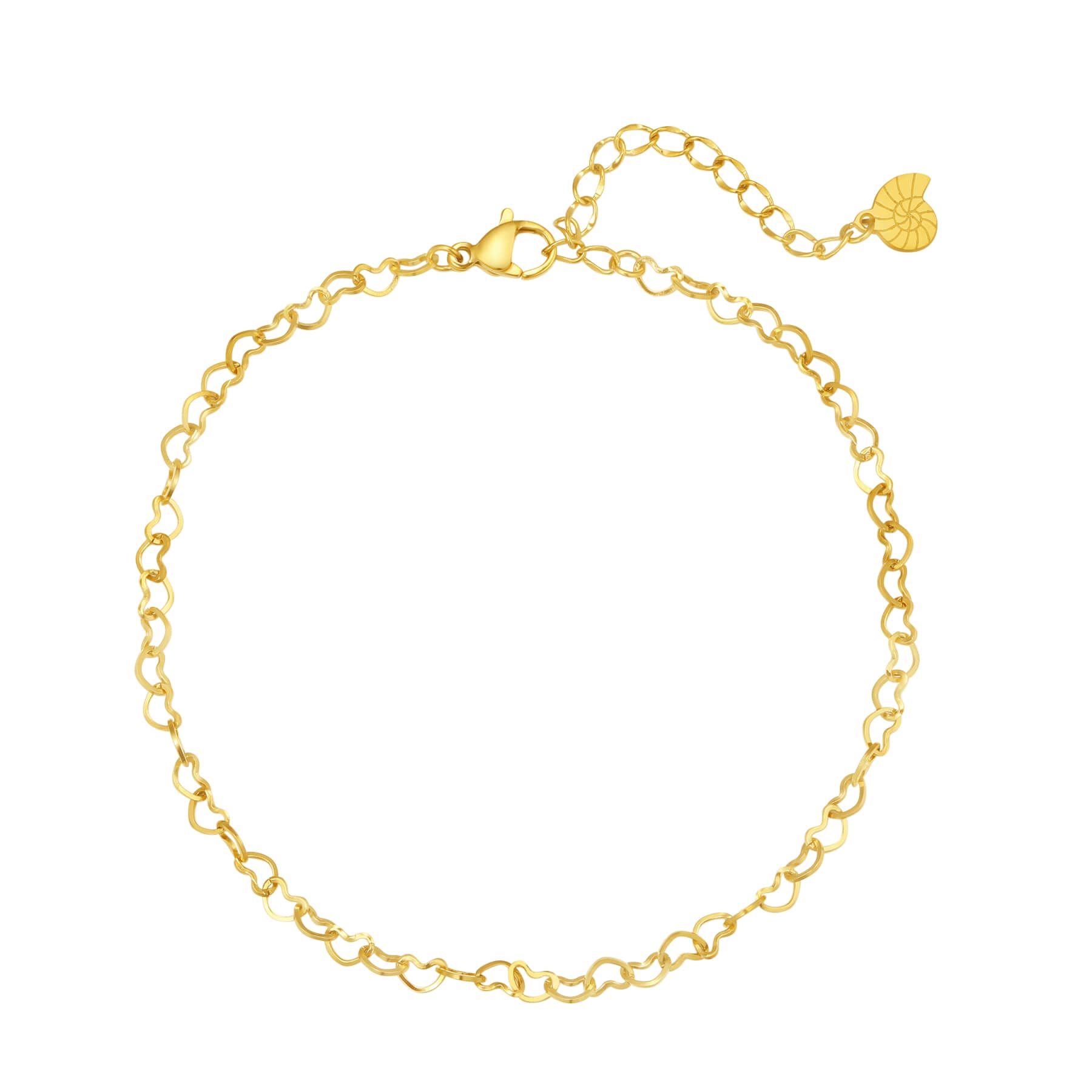 Delicate Heart Chain Anklet Waterproof