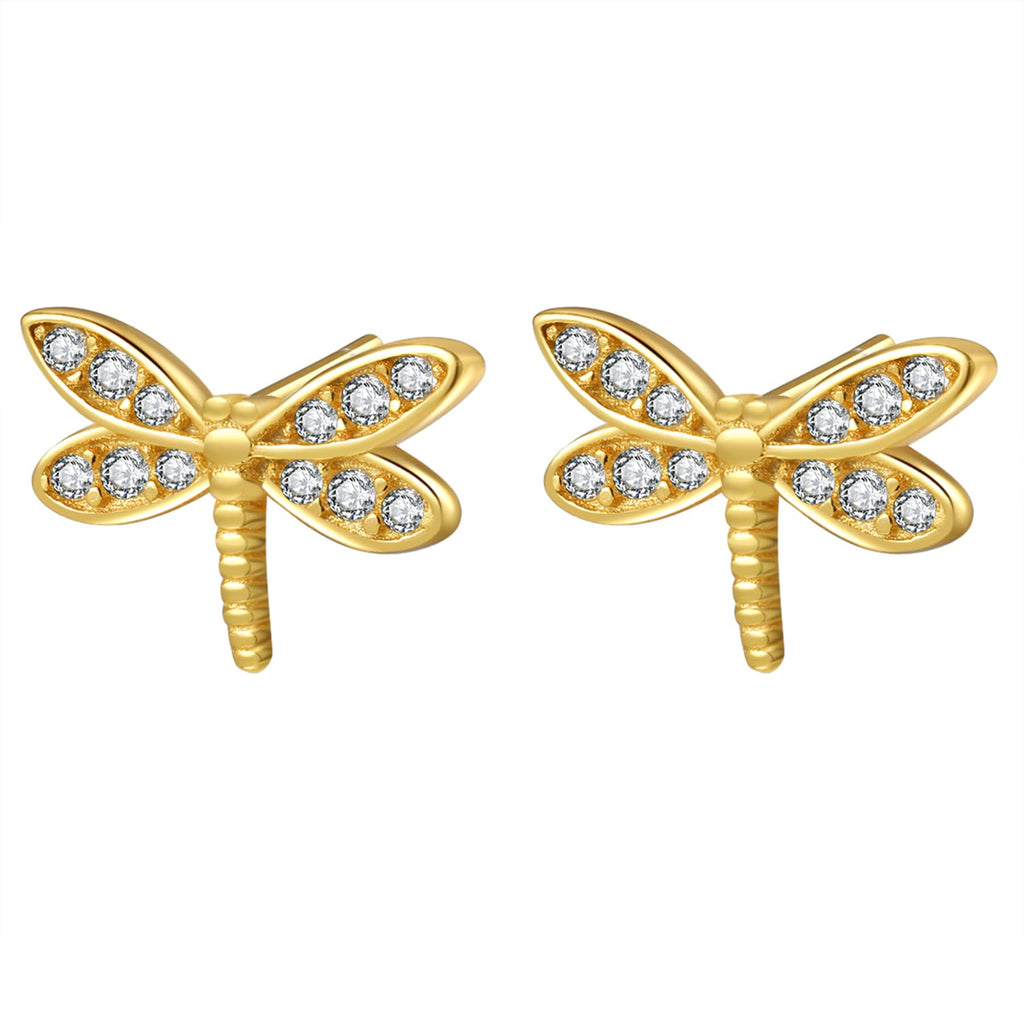 Dragonfly Stud Earring Sterling Silver
