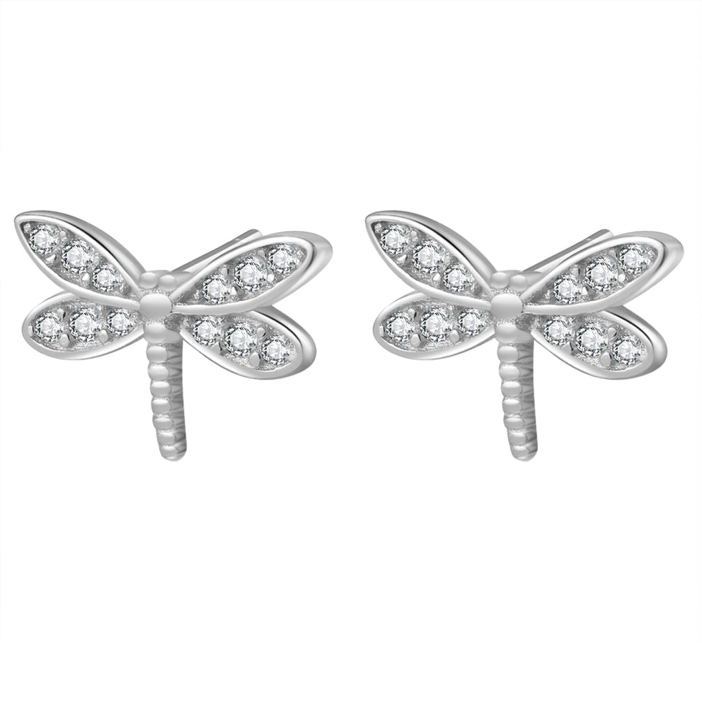 Dragonfly Stud Earring Sterling Silver