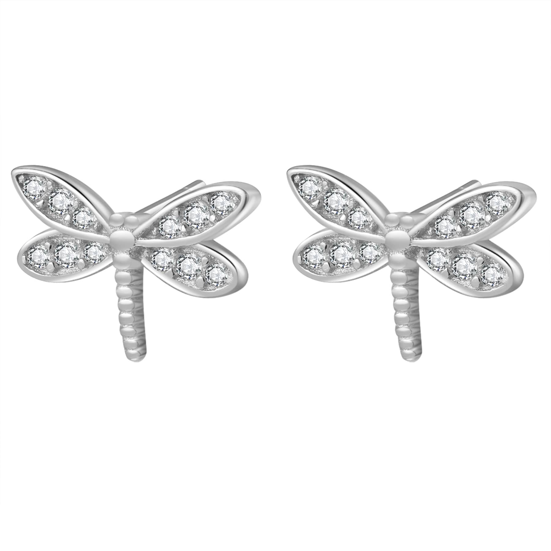 Dragonfly Stud Earring Sterling Silver