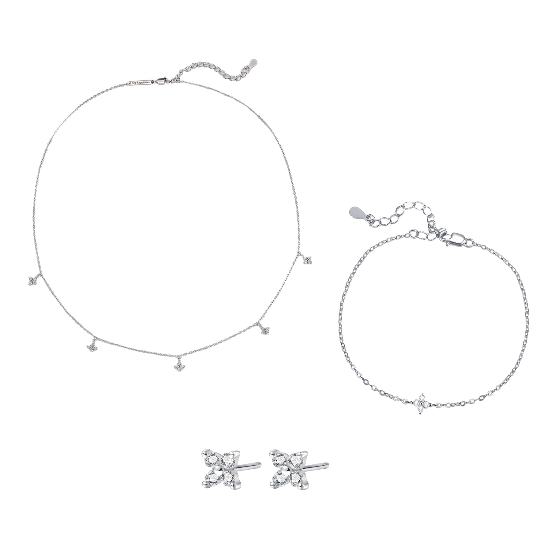 Floret Jewellery Set Sterling Silver