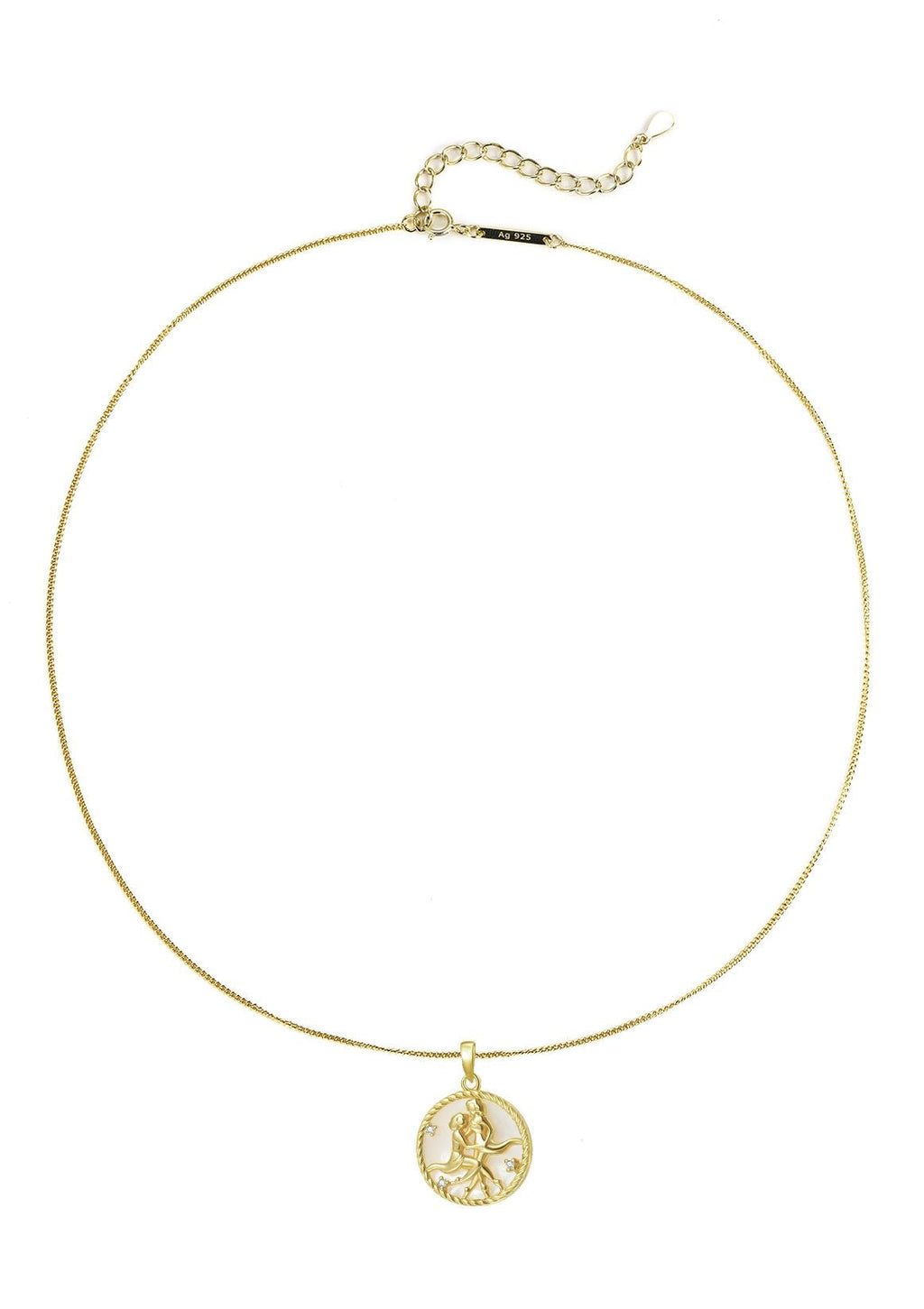 Gemini Zodiac Pendant Necklace