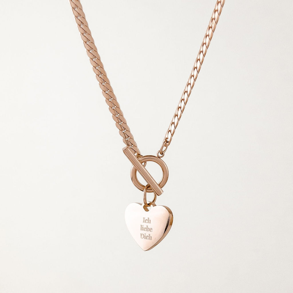 I Love You T-Bar Necklace