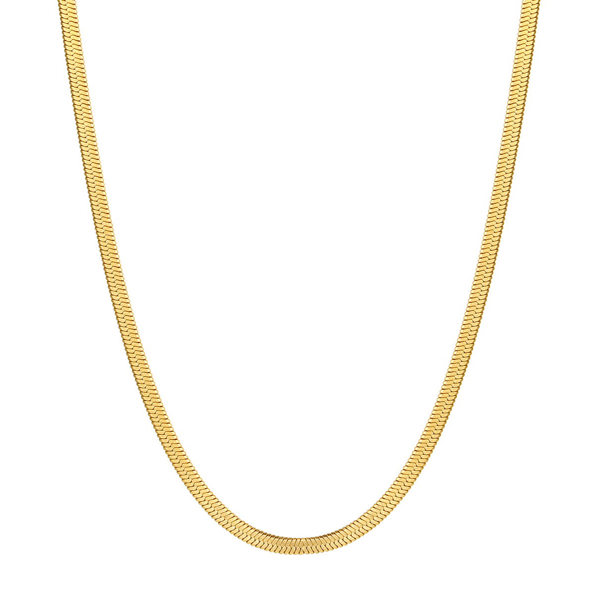 Snake Chain Necklace Gold